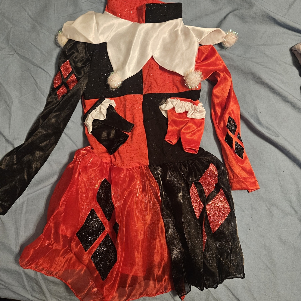 Kids Jester Costume - Red and Black
